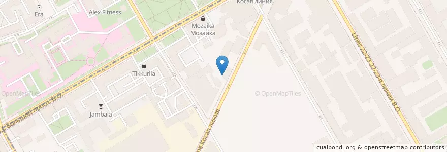 Mapa de ubicacion de МСЧ № 3 en Rusland, Северо-Западный Федеральный Округ, Oblast Leningrad, Sint-Petersburg, Василеостровский Район.