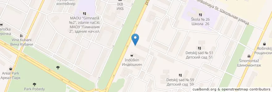 Mapa de ubicacion de Детская городская больница en Rusland, Приволжский Федеральный Округ, Basjkirostan, Городской Округ Стерлитамак.