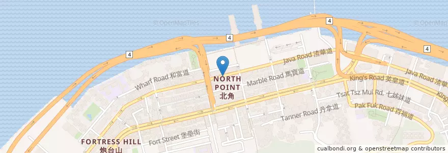 Mapa de ubicacion de 新釗記 en 中国, 広東省, 香港, 香港島, 新界, 東區 Eastern District.