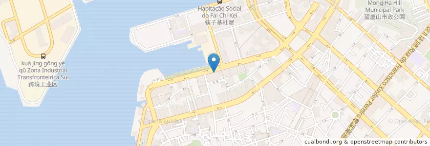 Mapa de ubicacion de McDonald's en Cina, Macao, Guangdong, Consiglio Di Macao, 珠海市, 香洲区, 花地瑪堂區 Nossa Senhora De Fátima.
