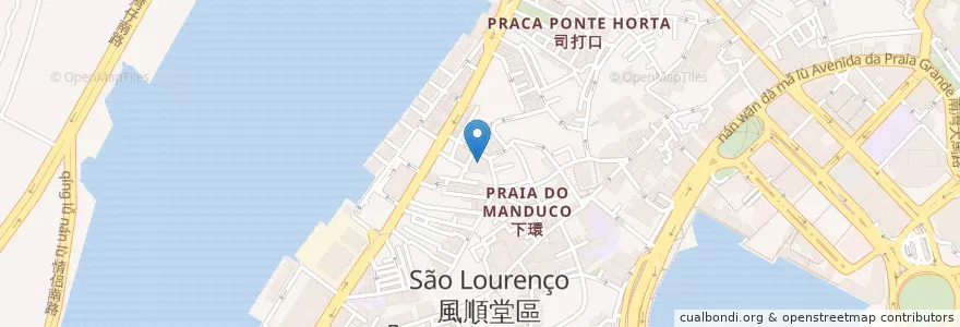 Mapa de ubicacion de 吳廷記糕餅 en Китай, Макао, Гуандун, Макао, 珠海市, 香洲区.