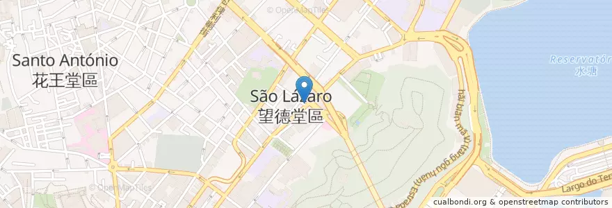 Mapa de ubicacion de 玫瑰咖啡室 en China, Makau, Guangdong, 澳門 Macau, 珠海市, 香洲区.