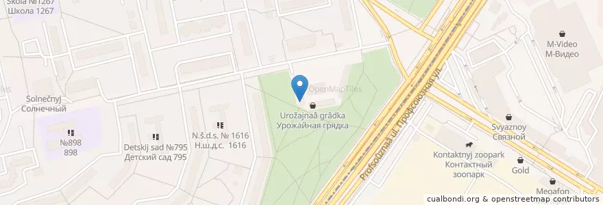 Mapa de ubicacion de Теплый стан  en Россия, Центральный Федеральный Округ, Москва, Юго-Западный Административный Округ.