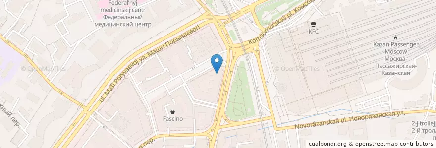 Mapa de ubicacion de Сесиль en Rusland, Centraal Federaal District, Moskou, Центральный Административный Округ, Красносельский Район.