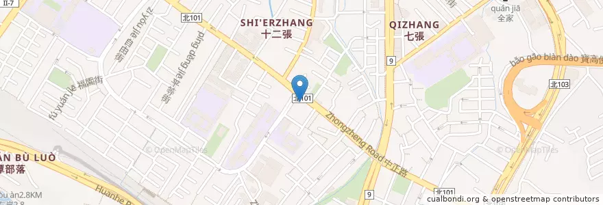 Mapa de ubicacion de 四海游龍 en Tayvan, 新北市, 新店區.