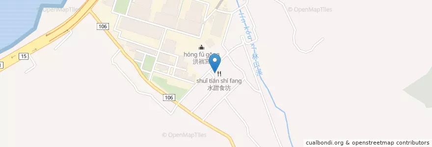 Mapa de ubicacion de 水甜食坊 en Taiwan, 新北市, 林口區.