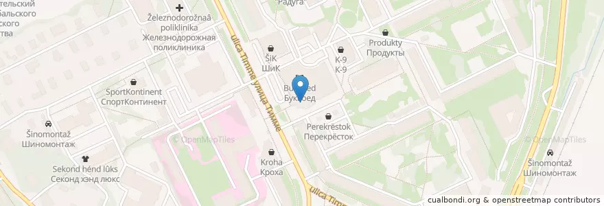 Mapa de ubicacion de Пункт почтовой связи en Russland, Föderationskreis Nordwest, Oblast Archangelsk, Приморский Район, Городской Округ Архангельск.