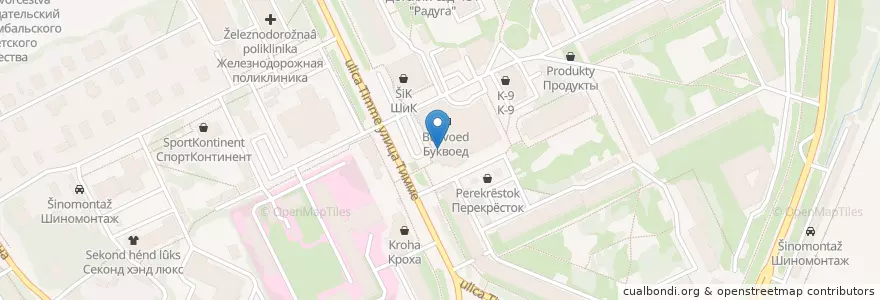 Mapa de ubicacion de Альфа-Банк en Russia, Northwestern Federal District, Arkhangelsk Oblast, Primorsky District, Городской Округ Архангельск.