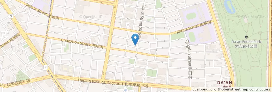 Mapa de ubicacion de FT CafexShop en 台湾, 新北市, 台北市, 大安区.