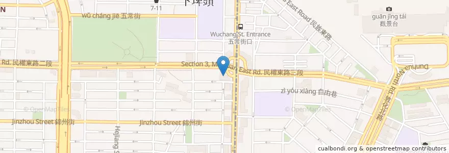 Mapa de ubicacion de 星巴克 en Taiwan, Nuova Taipei, Taipei, Distretto Di Songshan.