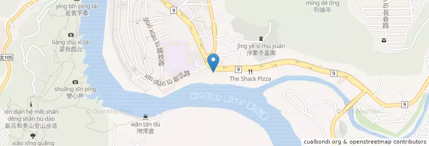 Mapa de ubicacion de 碧龍宮 en Тайвань, Новый Тайбэй, 新店區.