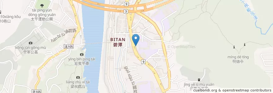 Mapa de ubicacion de 金龍宮 en Taiwan, 新北市, 新店區.