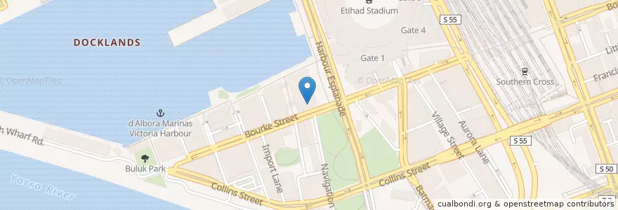 Mapa de ubicacion de NAB en Australie, Victoria, City Of Melbourne.