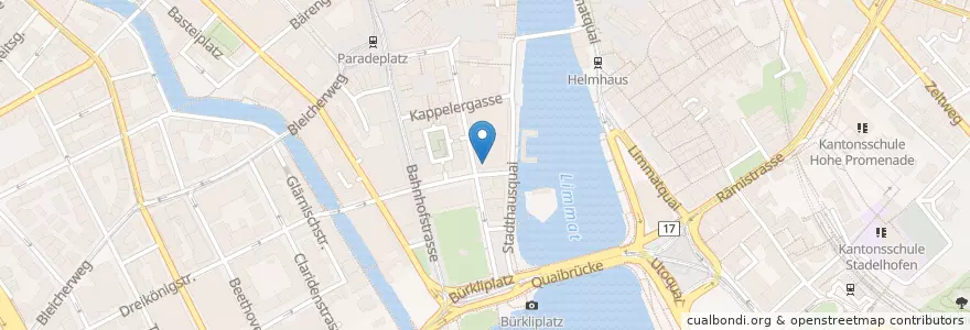 Mapa de ubicacion de Metropol en Switzerland, Zurich, District Zurich, Zurich.