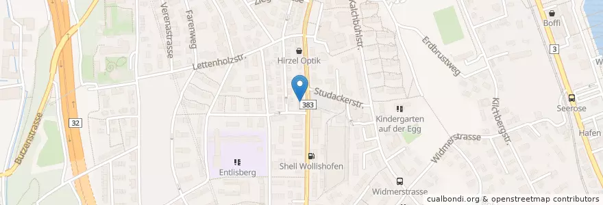 Mapa de ubicacion de Amavita Albisstrasse en Switzerland, Zurich, District Zurich, Zurich.
