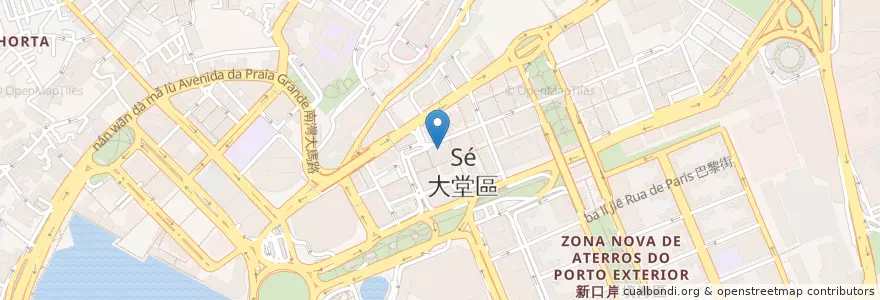 Mapa de ubicacion de Bureau de change en 중국, 마카오, 광둥성, 마카오 시, 珠海市, 香洲区.