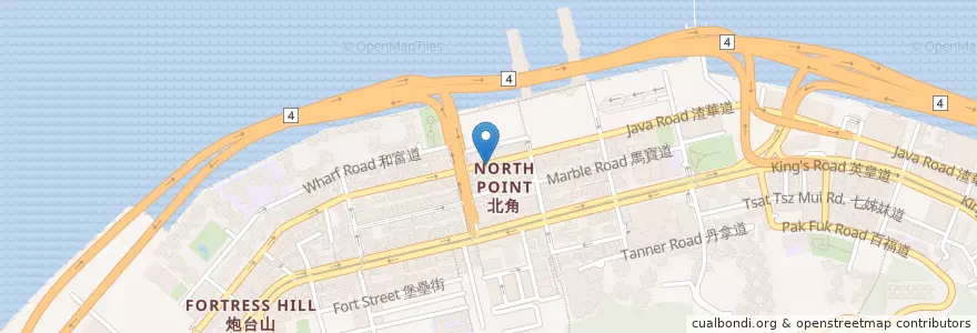 Mapa de ubicacion de 鹿兒島 Luk Tee Dao en 중국, 광둥성, 홍콩, 홍콩섬, 신제, 東區 Eastern District.