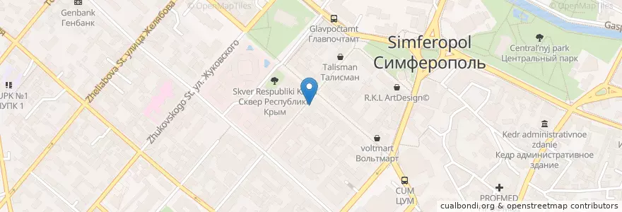Mapa de ubicacion de 7 пятниц en Russia, South Federal District, Autonomous Republic Of Crimea, Republic Of Crimea, Simferopol District, Simferopol Municipality Council, Simferopol (Urban Okrug).