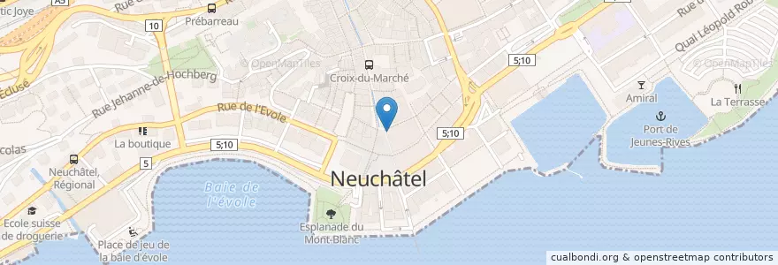Mapa de ubicacion de Schmid en Schweiz/Suisse/Svizzera/Svizra, Neuchâtel, Lac De Neuchâtel (Ne), Neuchâtel.