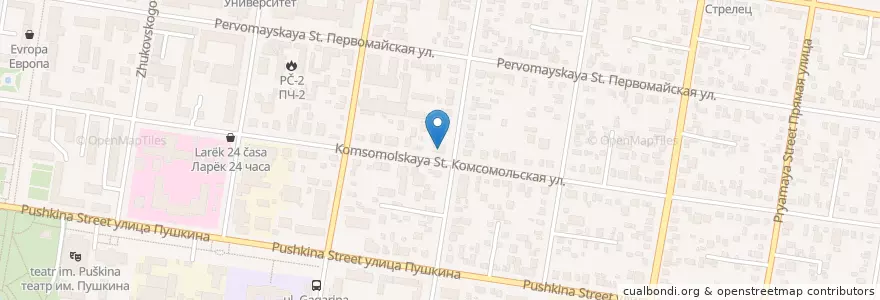 Mapa de ubicacion de ГУМВД по вопросам миграции (Паспортный Стол) en Rusia, Южный Федеральный Округ, Краснодарский Край, Адыгея, Городской Округ Майкоп.