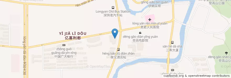 Mapa de ubicacion de 中信银行 en 중국, 푸젠성, 룽옌시, 신뤄구.