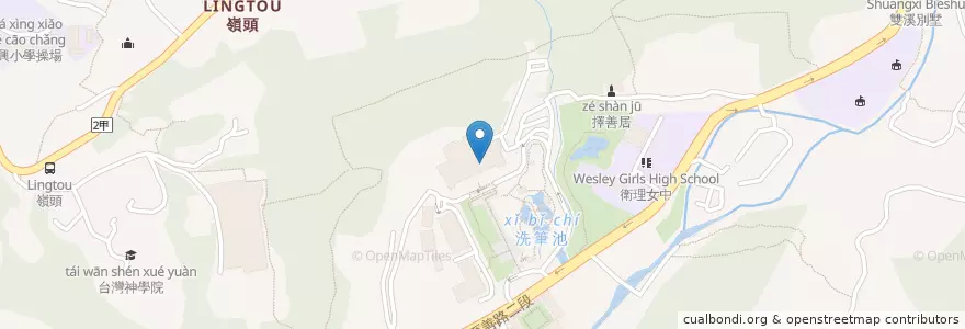 Mapa de ubicacion de 三希堂茶館 en تايوان, تايبيه الجديدة, تايبيه, 士林區.