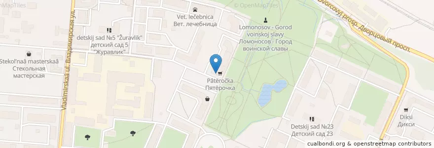 Mapa de ubicacion de Норма en Rusland, Северо-Западный Федеральный Округ, Oblast Leningrad, Sint-Petersburg, Петродворцовый Район, Ломоносов.