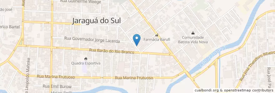 Mapa de ubicacion de Britto's Pizzaria en Brasilien, Süden, Santa Catarina, Região Geográfica Intermediária De Joinville, Microrregião De Joinville, Jaraguá Do Sul.