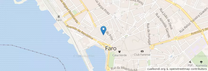 Mapa de ubicacion de Caco o Original en ポルトガル, Algarve, Algarve, Faro, Faro, Faro.