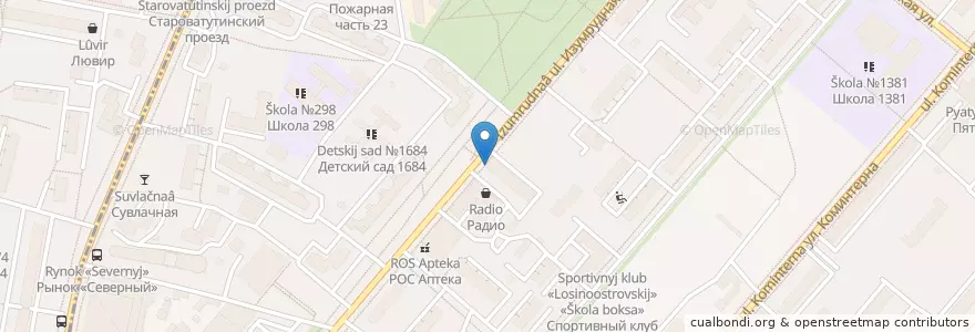 Mapa de ubicacion de СушиStore en روسیه, Центральный Федеральный Округ, Москва, Северо-Восточный Административный Округ, Лосиноостровский Район.