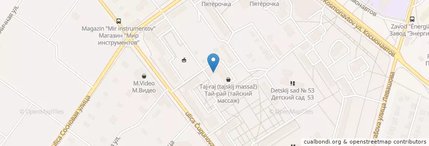 Mapa de ubicacion de Эва-дент en Rusland, Centraal Federaal District, Oblast Moskou, Раменский Городской Округ.