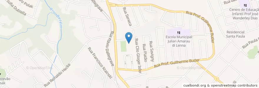 Mapa de ubicacion de Escola Municipal en ブラジル, 南部地域, パラナ, Região Geográfica Intermediária De Curitiba, Região Metropolitana De Curitiba, Microrregião De Curitiba, クリチバ.