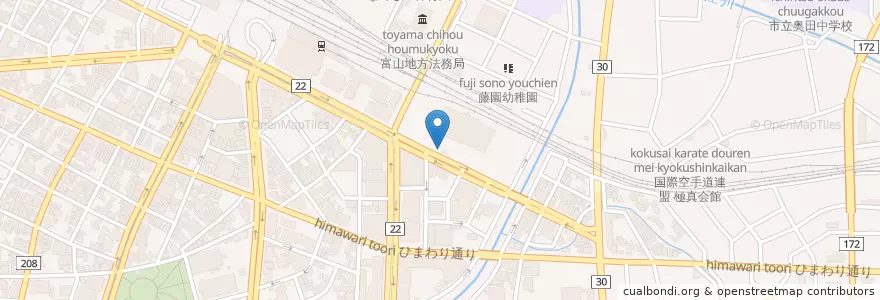 Mapa de ubicacion de KI-Re-i en Japón, Prefectura De Toyama, 富山市.