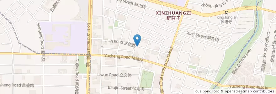 Mapa de ubicacion de 散步路徑雪花冰 en Taiwan, Kaohsiung, 左營區.