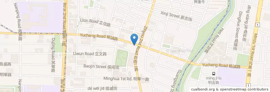 Mapa de ubicacion de 德林眼科 en Tayvan, Kaohsiung, 左營區.