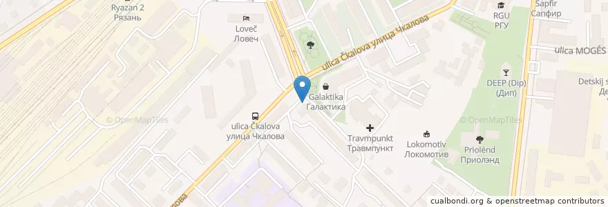 Mapa de ubicacion de МИИТ en Rusia, Центральный Федеральный Округ, Рязанская Область, Городской Округ Рязань.