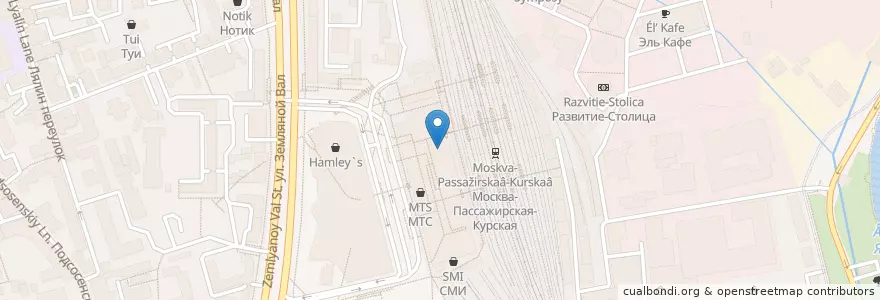 Mapa de ubicacion de Кафе-столовая №7 en Russland, Föderationskreis Zentralrussland, Moskau, Zentraler Verwaltungsbezirk, Rajon Basmanny.