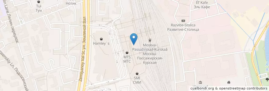 Mapa de ubicacion de Subway en Russie, District Fédéral Central, Moscou, Центральный Административный Округ, Басманный Район.
