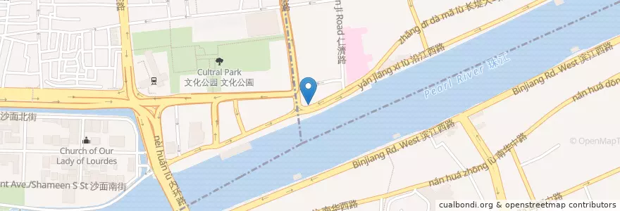 Mapa de ubicacion de 大同酒家 Dai Tung Restaurant en Китай, Гуандун, Гуанчжоу, 越秀区, 人民街道.
