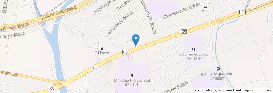 Mapa de ubicacion de 維真自助餐 en 臺灣, 臺中市, 烏日區.
