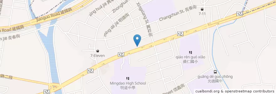 Mapa de ubicacion de 八方雲集 en 臺灣, 臺中市, 烏日區.
