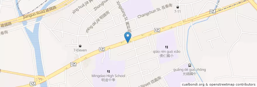 Mapa de ubicacion de 五路鍋聖 en Taiwan, Taichung, Wuri District.