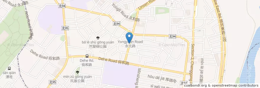 Mapa de ubicacion de Spezia 斯佩琪亞意式小廚 en Taiwan, New Taipei, Yonghe District.