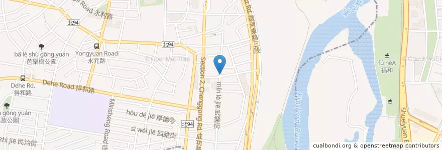 Mapa de ubicacion de 優子姊的店 en Taiwan, Nuova Taipei, Yonghe.