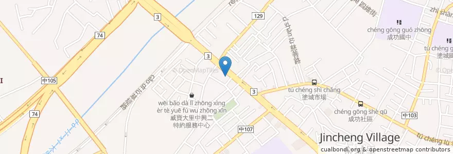 Mapa de ubicacion de 祥安婦產科 en Taiwan, Taichung, Dali.
