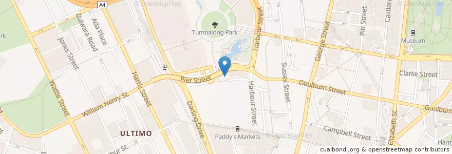Mapa de ubicacion de PumpHouse en Australia, Nueva Gales Del Sur, Council Of The City Of Sydney, Sydney.