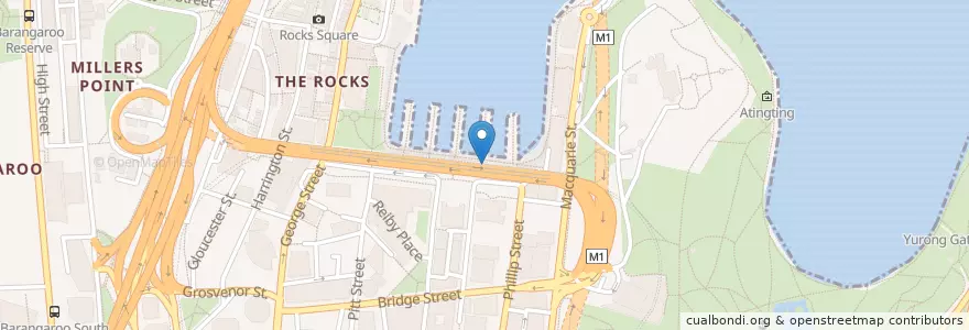 Mapa de ubicacion de Quay Seafood en Australië, Nieuw-Zuid-Wales, Council Of The City Of Sydney, Sydney.