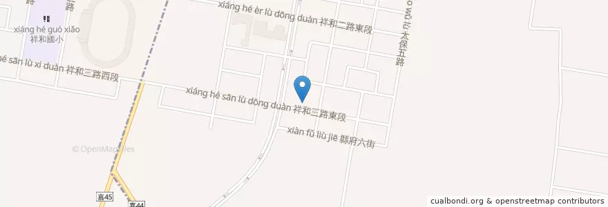 Mapa de ubicacion de 卡爾手作披薩 en Tayvan, 臺灣省, 嘉義縣, 太保市.
