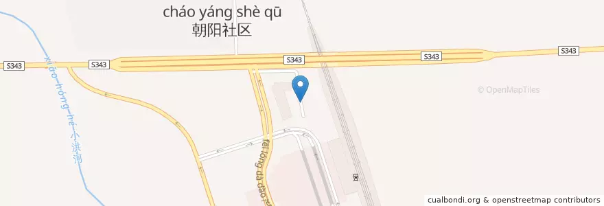 Mapa de ubicacion de 滕州东站 en 中国, 山东省, 枣庄市, 滕州市 (Tengzhou).