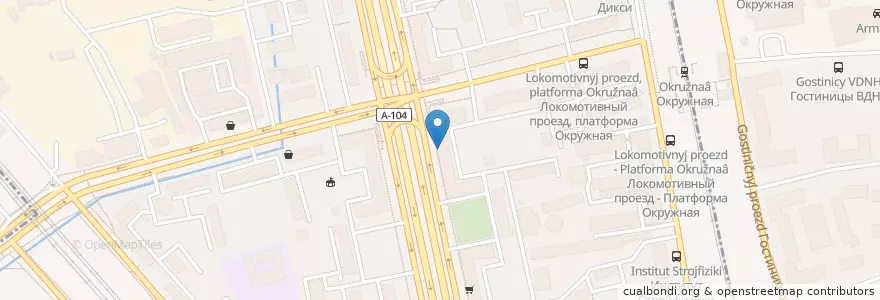 Mapa de ubicacion de Библиотека №29 en Russia, Distretto Federale Centrale, Москва, Северный Административный Округ, Тимирязевский Район.
